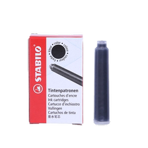 (Self-operated) Stabilo German non-carbon ink bag imported fountain pen special ink cartridge blue black small diameter European standard pen student only replaceable European standard universal ink bag