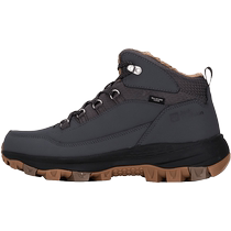 (Self-operated) Wolf Claw Hiking Shoes Mens Outdoor Warm Plus Velvet Sports Shoes High Top Wear-Resistant Hiking Shoes 4053611