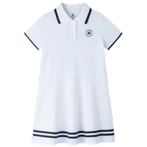 (Self-operated) Converse childrens dress new summer girls short-sleeved summer skirt tennis skirt POLO skirt