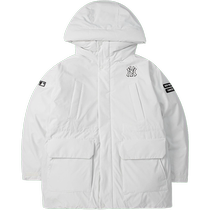 (Self-operated) MLB childrens down jacket hooded warm coat loose sportswear boys and girls workwear jacket
