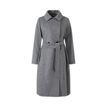 (Self-operated) Max Mara Studio womens sheep wool long coat BCOLLAG