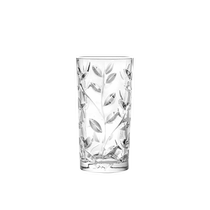 (Self-operated) RCR Italian leaf pattern crystal glass tall water cup green tea cup Longjing tea cup glass