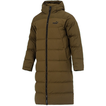 (Self-operated) Puma Puma down jacket mens casual cotton coat long warm top hooded jacket 672435