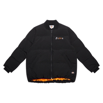 (Self-operated) Dickies down jacket regular fit letter badge on left chest mid-length DK009517