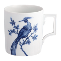 (Self-operated) German MEISSEN porcelain Berlin series blue long-tailed bird mug water cup