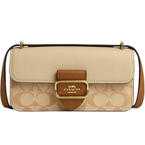 (Self-operated) COACH Womens Baguette Bag Morgan Classic Color Block Underarm Bag Shoulder Crossbody Bag