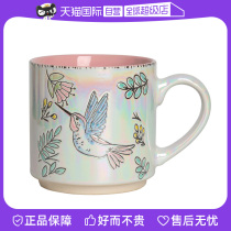 (Self-operated) kingzuo Japanese ceramic Momota colorful hummingbird mug water cup milk cup breakfast cup