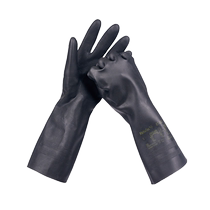 (Self-operated) Ansell latex protective gloves are acid and alkali corrosion resistant oil resistant labor protection industrial chemical protection and wear resistance