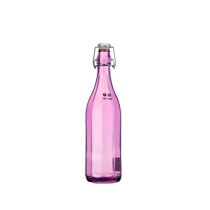 (Self-operated) Borgonovo Italian colored glass bottle with lid fruit wine beverage bottle wine bottle