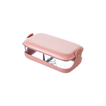 (Self-operated) Lemeiya candy-colored lunch box camping lunch box heat-resistant glass silicone cover anti-scalding crisper