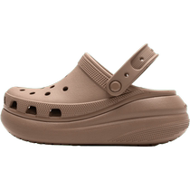 (самозанятые) Crocs card Locke gaping hole shoes men and Women new hake iron color beach shouls