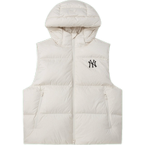 (Self-operated) MLB hooded down vest mens and womens outdoor sportswear warm vest jacket 3ADVB0436