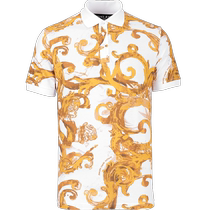 (Self-operated) Bonded Warehouse Versace Mens New Short-Sleeved Versatile Temperament Lapel POLO Shirt