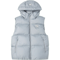(Self-operated) MLB down vest mens and womens winter hooded sportswear warm down vest 3ADVB0436