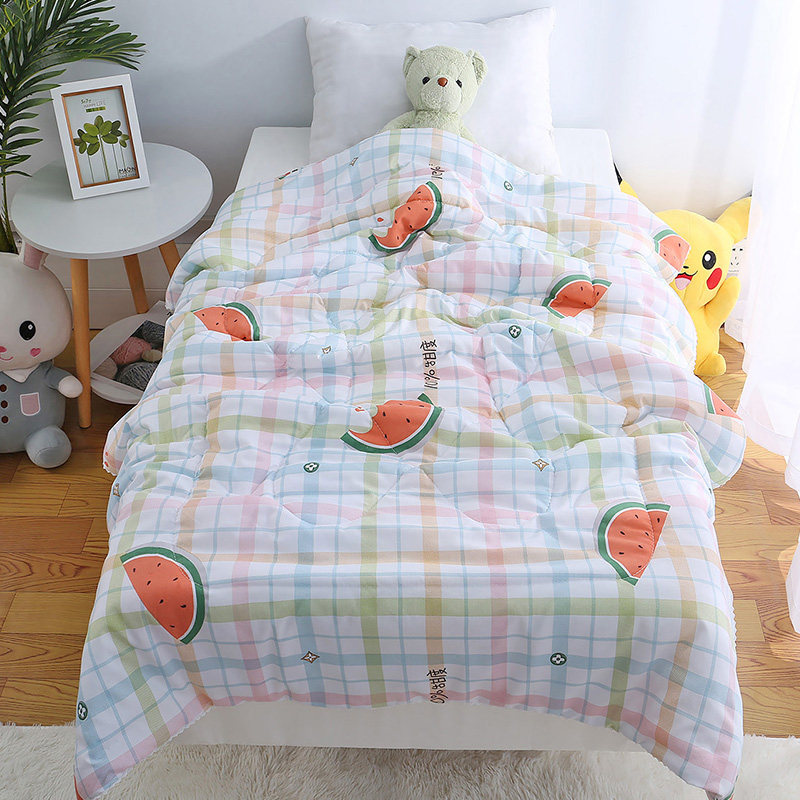 Children's summer cool quilt Loka cotton summer baby air-conditioning quilt baby kindergarten nap small quilt washable thin quilt