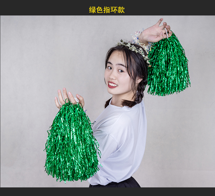 Cổ vũ bóng hoa dây tóc vừa 50g tay cầm hoa bóng vuông nhảy tay hoa mẫu giáo múa tay hoa - Khiêu vũ / Thể dục nhịp điệu / Thể dục dụng cụ giày múa màu đen