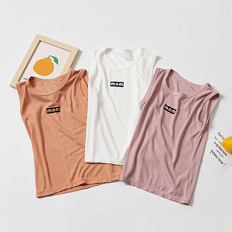 Child Vest Girl Harnesses Sleeveless Summer Thin BABY PURE MORDALE PURE COTTON MEN AND WOMEN'S UNDERWEAR INSIDE WEAR