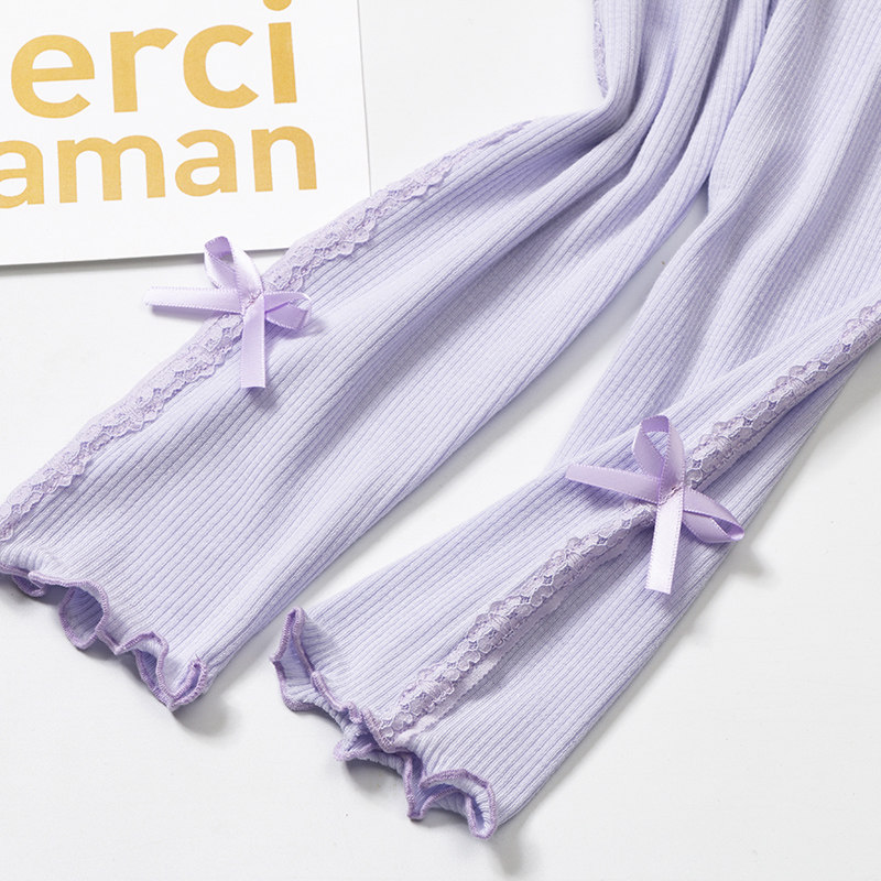 Girl in girl 70% lap pants summer thin panopher with soft and breathable elastic body for wearing long pants outside of children