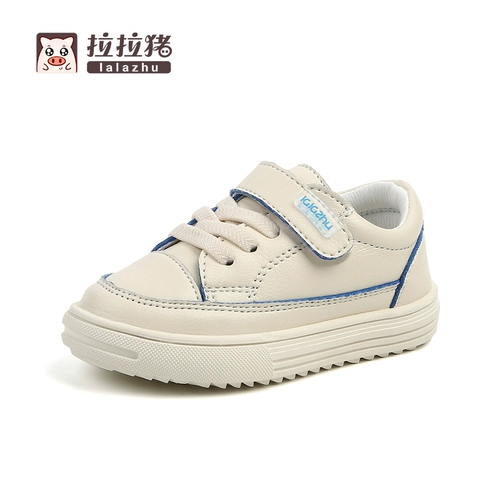 Демисезонные детские кроссовки для мальчиков для кожаной обуви, детская спортивная обувь, белая обувь, повседневная обувь, 1-3 лет