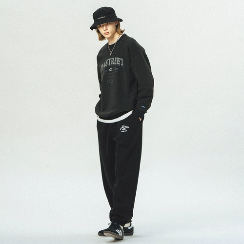 714street Бархатные демисезонные штаны, зимние джинсы с начесом для отдыха, в американском стиле