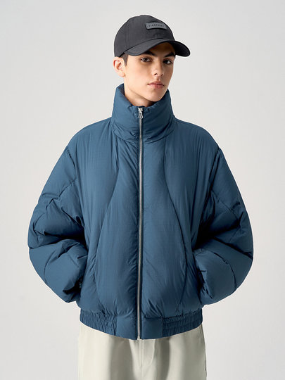 [Товар со скидкой] Зимний пуховик 714street для мужчин, 90% белый утиный пух, высокая утепленность, водонепроницаемый пуховик