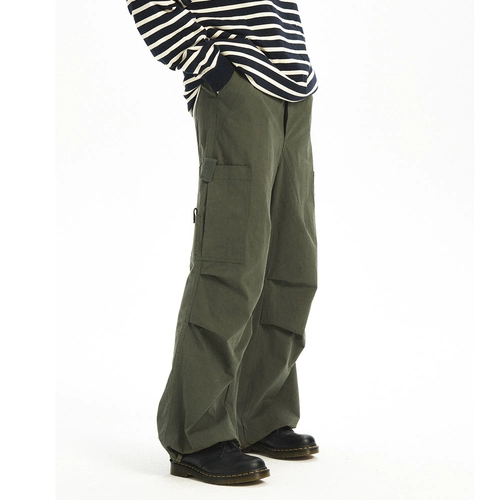 714street Летние штаны, зеленый парашютист, в американском стиле