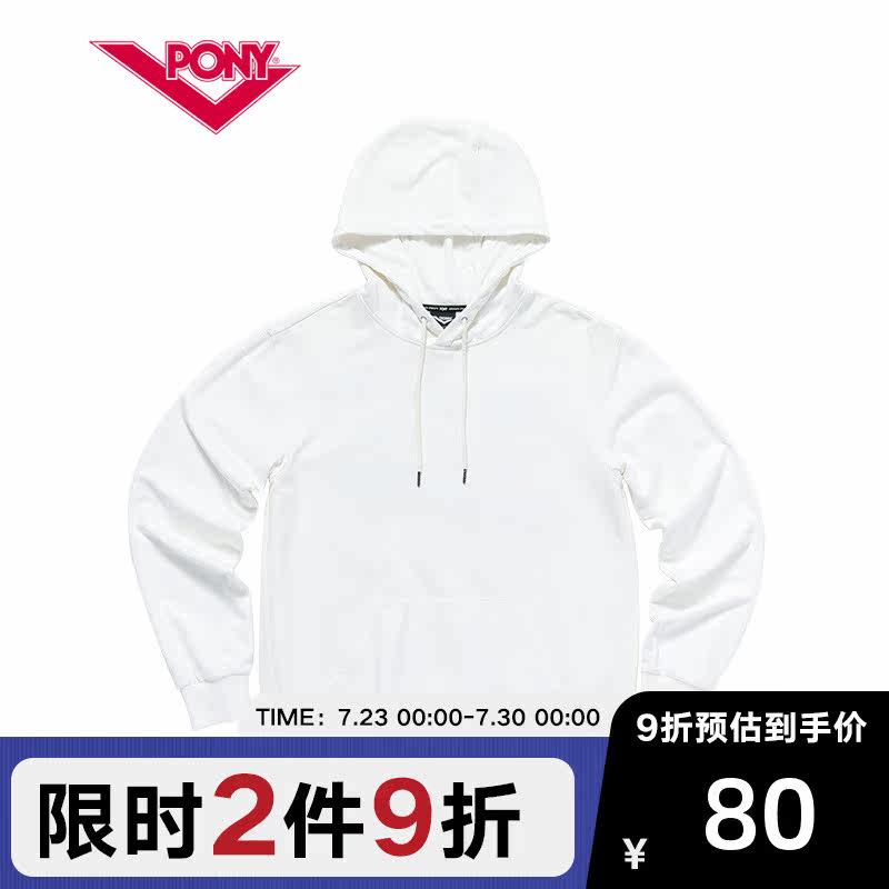 PONY Boni men and women in autumn and winter with cap sleeve head sports casual couple thick T-shirt 91U2HA01