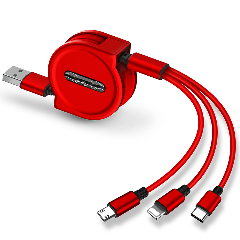 [Blind Inserting Round Telescopic Cable] Lucky Red 1.2Mcustomized logo originality Opening gift Ground push activity Readily Small gift practical enterprise propaganda give staff cheap