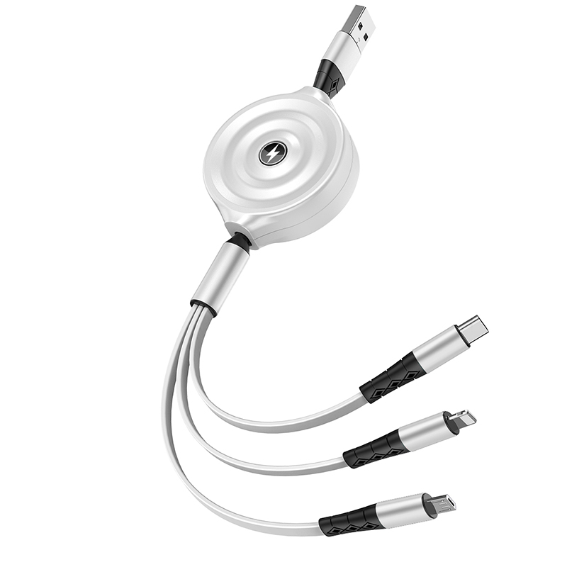 [5A Super Fast Charging] Pearl White 1.2Mcustomized logo originality Opening gift Ground push activity Readily Small gift practical enterprise propaganda give staff cheap