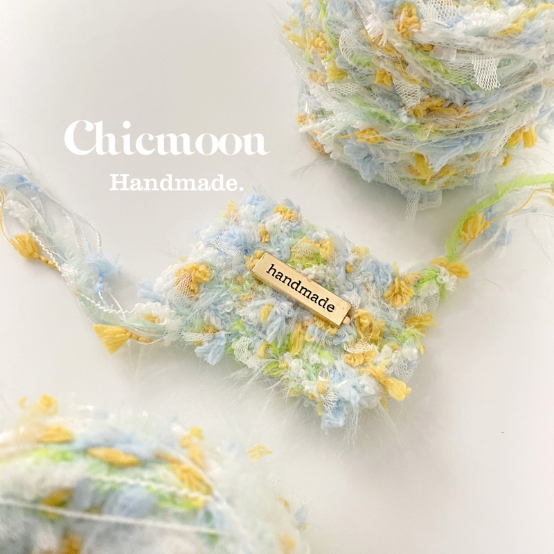 【Chicmoon】Daisy Sky｜Diy Special Hand-Mixed Yarn Ball Crochet Bag Card Holder