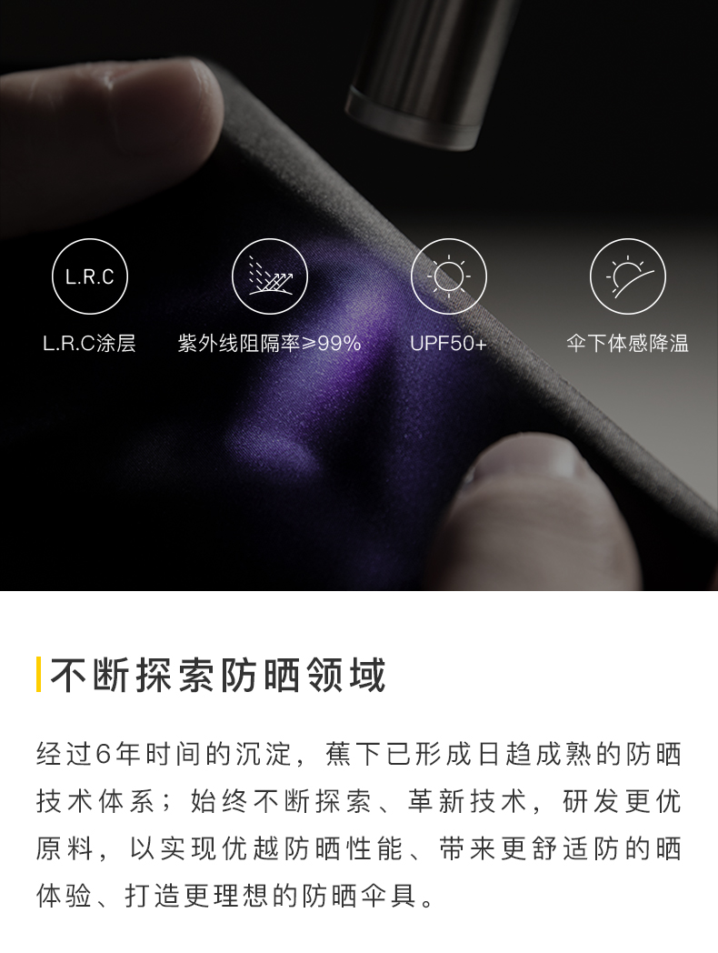 蕉下 UPF50+卓效防晒 双层太阳伞/雨伞 图16
