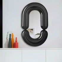 Internet celebrity small q mirror ins style dressing table round simple decoration bedroom wall hanging bathroom sink toilet