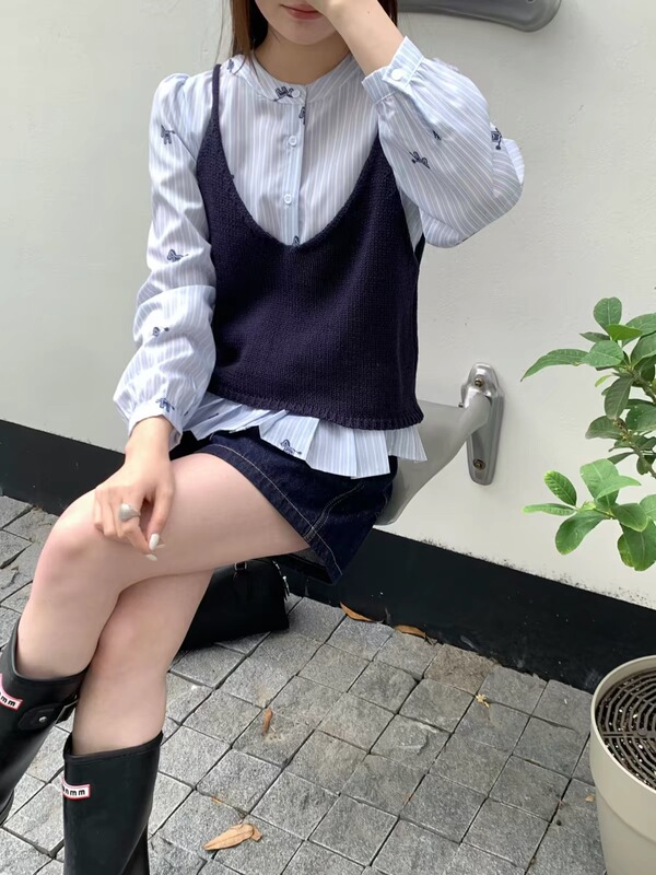 High-End Shirt Two-Piece Set-1960