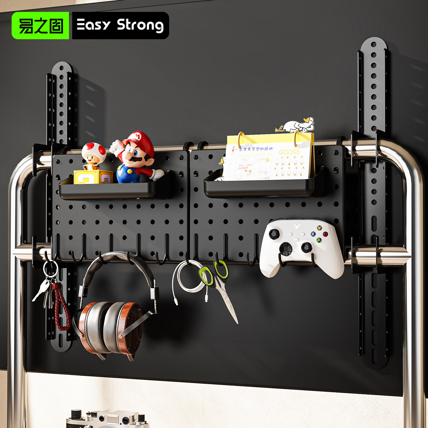 Hole-free storage rack TV trolley rack monitor storage rack multi-functional hole board TV accessories