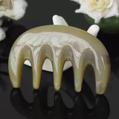 Natural high-quality yak horn massage scraping comb Meridian home big teeth anti-hair hair scalp acupoint anti-static men and women
