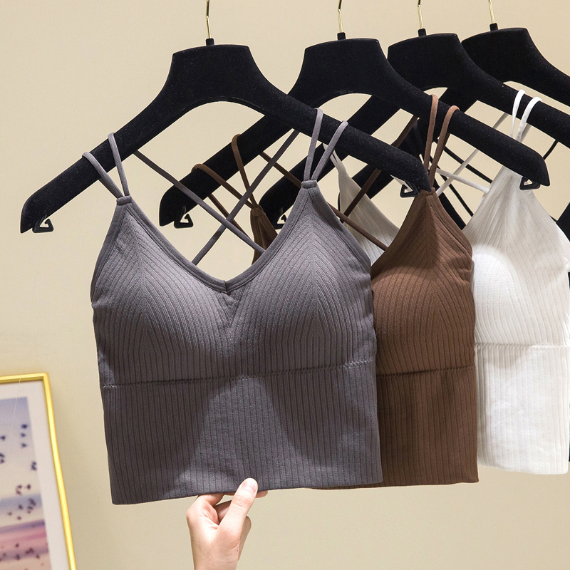 Beauty Back U Type Back Cross Harnesses Vest Women Net Red Pops Underwear Cards Cards With Breast Pads Rub Bottom Inner Hitch-Taobao