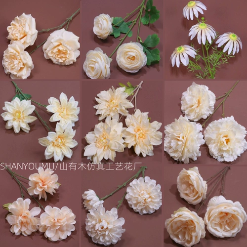 Цвет шампанского свадебный симуляция цветочный свадебный зал отель Потолочная цветочная дорога ведущие цветы и фальшивые цветы декоративные цветочные симуляции букет