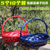 Fruit basket wicker hand basket rattan gift fruit and vegetable basket company welfare basket flower arrangement basket mother-in-law gift basket picking basket