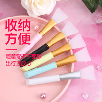 White pole powder pole soft hair mask brush silicone mask brush makeup brush beauty brush mask brush mask applicator jn