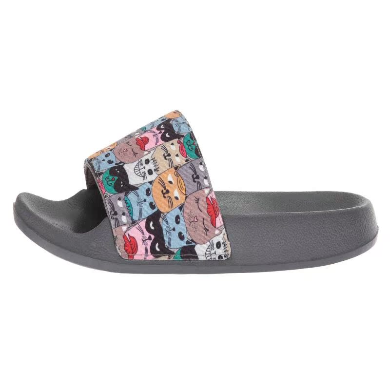 Skechers / SKECHERS dép thể thao nữ với một con mèo hoạt hình ánh sáng bãi biển 9040197 - Dép thể thao giày dép bitis