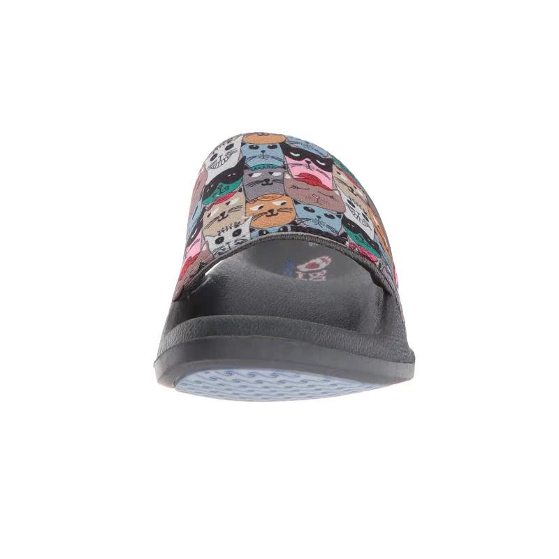 Skechers / SKECHERS dép thể thao nữ với một con mèo hoạt hình ánh sáng bãi biển 9040197 - Dép thể thao giày dép bitis