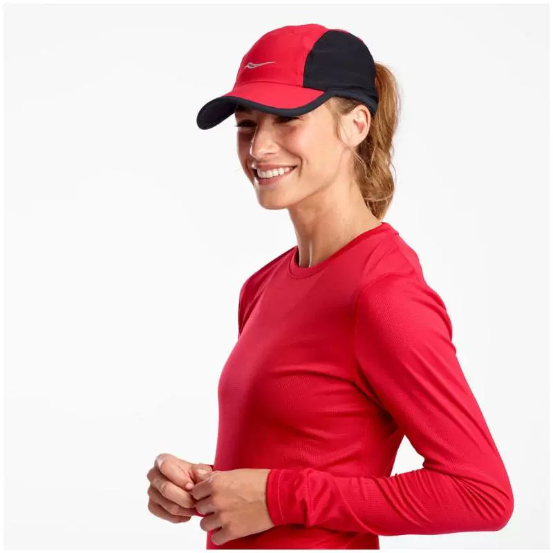 Mũ thể thao nam và nữ Saucony / Saint Connie nhẹ thấm mồ hôi thoáng khí chạy che nắng Thư trực tiếp của Mỹ 43193U - Mũ thể thao