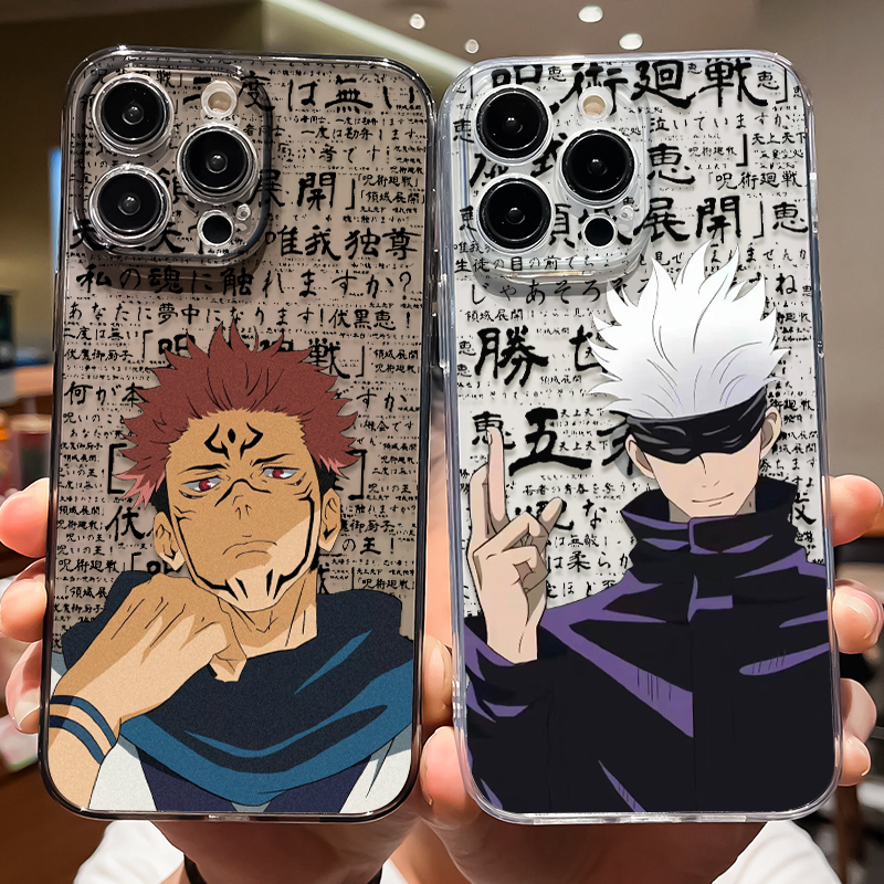 Gojo Satoru Phone Case for iPhone 17, Apple 16 Pro Max, 15 Pro, Jujutsu Kaisen, 14/15, Nobara Kugisaki, 12 Anime, XS Max Accessories, X Transparent, Xr Soft, 6/7/8 Plus, Women's Model