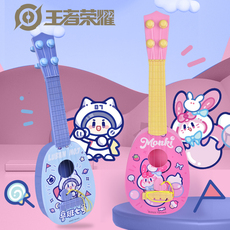 Детская гитара 王者荣耀儿童小吉他玩具初学者可弹奏尤克里里小提琴乐器玩具
