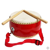 2019 toy drum kindergarten playing drum beating drum percussion instrument cowhide childrens toy big and small gong New