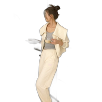 Korean direct mail langlu universal hoodie sports jacket