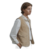 Korean direct mail NOTHING WRITTEN cotton vest 303920242Loi suede vest (Li