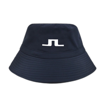 Korean direct mail Jlindeberg golf hat womens golf bucket hat navy blue GWA