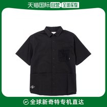 Korean direct mail POLER mountain outdoor travel camping sports and leisure shirt 231MCV0005-BLK