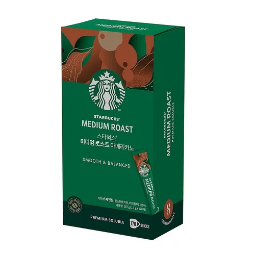 Starbucks Starbucks Мгновенный средний жареный насыщенный и мягкий кофейный порошок 38 подарков